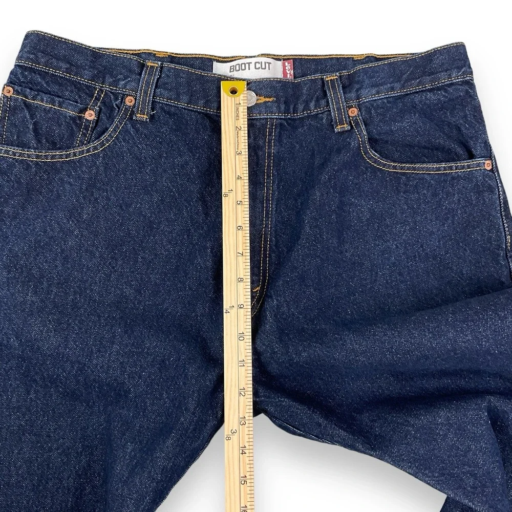 Levis Jeans Men 38x32 Dark Blue 517 Bootcut Denim Vintage Cotton